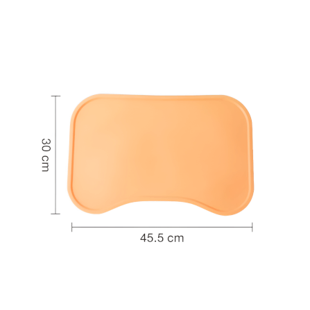 แผ่นซิลิโคนรองจานสัตว์เลี้ยง THAI SUN SPORT รุ่น PET0018-OR สีส้ม_0